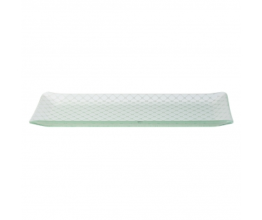 Dĩa thủy tinh handmade chữ nhật Rosseto GLS028W