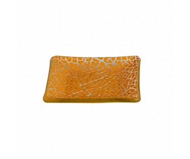 Dĩa thủy tinh handmade mini vuông Rosseto GLS058M