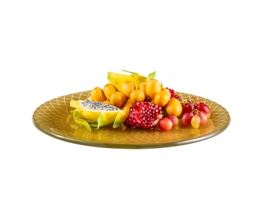 Dĩa thủy tinh handmade Rosseto GLS036G