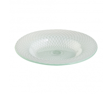 Dĩa thủy tinh handmade Rosseto GLS039W