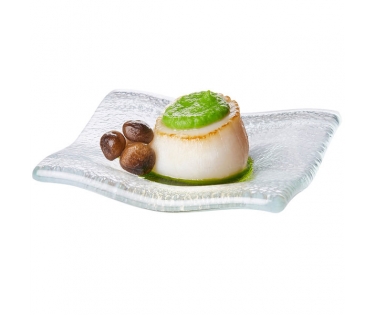 Dĩa thủy tinh mini vuông Rosseto GLS009