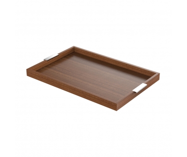 Khay gỗ tay cầm inox Craster TA_CMSSM