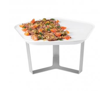 Khay melamine ngũ giác có giá đỡ Rosseto SM270