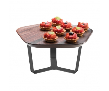 Khay melamine ngũ giác có giá đỡ Rosseto SM286
