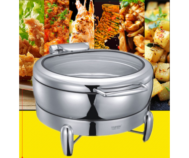 Lò hâm buffet tròn nắp kiếng 5060L inox 304 Yufeh