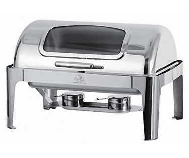 Nồi hâm buffet chữ nhật chân inox (nắp PC)-KS61363-2
