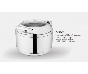 Nồi hâm soup Sunnex tròn nắp kiếng W38120