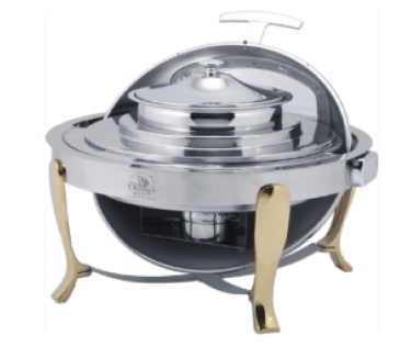 Nồi hâm soup tròn chân vàng ( nắp PC ) -DKS51181